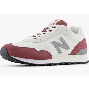 New Balance Men's 515 V3 Sneaker, White/Washed Burgundy, 13 M